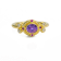Classic Collection Ring in 22kt & 18kt gold set with Purple and
Magenta Sapphires and Diamonds