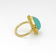 Classic Collection Ring in 22kt & 18kt gold set with Peruvian Opal
and Magenta Sapphires