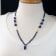 Classic Collection Necklace with Lapis and Kyanite beads in 22kt &
18kt gold
