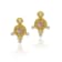 Classic Collection Earrings in 22kt & 18kt gold with Topaz and Diamonds