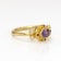 Classic Collection Ring in 22kt & 18kt gold set with Purple and
Magenta Sapphires and Diamonds