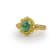 Classic Collection Ring in 22kt & 18kt gold set with Tourmaline and Diamonds
