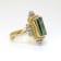 Chiara Collection Ring in 22kt, Platinum & 18kt set with Indicolite Tourmaline