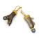 Classic Collection Earrings in 22kt & 18kt gold set with Fossilized
Coral, Pearls and Spinels