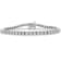 1.00 Carat Diamond Tennis Bracelet in Sterling Silver - 7"
