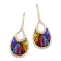 BELLARRI 14kt Rose Gold Multi Color Gemstone Earrings from the La
Bouquet Collection