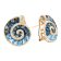 BELLARRI 14kt Rose Gold Swiss Blue and London Blue Topaz Earrings from
The Cove Collection