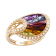 BELLARRI 14kt Rose Gold Multi Color Gemstone Ring from the La Bouquet Collection