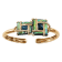 BELLARRI 14kt Rose Gold Abalone and London Blue Topaz Bangle from the
Anastasia Collection