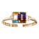 BELLARRI 14kt Rose Gold Multi Color Gemstone Bangle from the Boulevard
III Collection