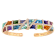 BELLARRI® 14kt Rose Gold Abalone and Multi-Color Gem Bangle from the
Mosaic Nouveau Collection.