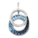 BELLARRI 14kt White Gold Swiss Blue and London Blue Topaz Enhancer from
The Cove Collection.