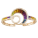 BELLARRI 14kt Rose Gold Multi Color Gemstone Bangle from the Malibu  –
Wave Collection