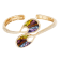 BELLARRI 14kt Rose Gold Multi Color Gemstone Bangle from the La Bouquet Collection