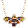 BELLARRI 14kt Rose Gold Multi Color Gemstone Necklace from the Queen Bee Collection