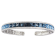 BELLARRI 14kt White Gold Blue Topaz Bangle from the Eternal Love Collection.