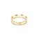 "Elite" 18kt Gold and diamonds double-band Ring