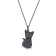 Sterling Silver Russian Blue Cat Pendant with Chain