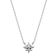 Sterling Silver Cubic Zirconia North Star Pendant Necklace