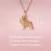 18K Two-tone Gold Over Sterling Silver Cocker Spaniel Pendant with Chain