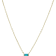 18K Yellow Gold Plated Sterling Silver Cubic Zirconia Baguette Cut
Pendant Necklace, 18"