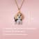 18K Tri-color Gold Over Sterling Silver Beagle Pendant with Chain