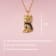 18K Two-tone Gold Over Sterling Silver Yorkshire Terrier Love Pendant
with Chain