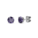 10 Karat White Gold Alexandrite Stud Earrings For Women