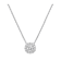 1.25 Cts Round Shaped Lab-Grown Halo Diamond Pendants in 14K White Gold
(F-G, VS2-SI1, 1.25 Cttw)