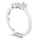 0.75 Ct Emerald Cut Lab-Grown Diamond Two Stone Bypass Ring Set in 14K
White Gold