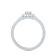 1.00 Ct Oval Shaped Halo Lab-Grown Diamond Ring Set in 14K White Gold