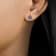10 Karat White Gold Alexandrite Stud Earrings For Women