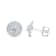 0.5 Cts Round Shaped Lab-Grown Halo Diamond Earrings in 10K White Gold
(G-H, VS-SI, 0.5 Cttw)