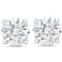 1.00 Cts Round Shape Lab-Grown Diamond Earring Studs in 14K White Gold