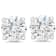 0.33 Cts Round Shape Lab-Grown Diamond Earring Studs in 14K White Gold