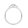 0.30Ct Petite Sideways Oval Shaped Ring with Baguettes on side Lab Grown
Diamond in 14K gold
