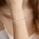 Pink Enamel PaperclipBracelet In Sterling Silver 1.6ctw