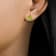 10 Karat Yellow Gold Peridot Stud Earrings For Women