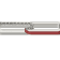 Red Enamel Paperclip Bracelet In Sterling Silver 1.6ctw