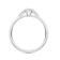 0.30Ct Petite Sideways Pear Shaped Ring with Baguettes on side Lab Grown
Diamond in 14K gold