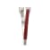 Red Enamel and Lab Diamond Open Ring In Sterling Silver