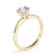 0.50Ct Round Plain Solitaire Ring Lab Grown Diamond in 14K gold