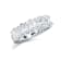 2.00 Ct Oval Shape five stone Lab-Grown Diamond band in Oval set
vertically in 14K White Gold.