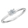 0.25Ct Petite ring with Oval Lab Grown Diamond in 14K gold