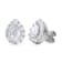 1.50Cts Pear Shaped Lab-Grown Halo Diamond Earrings in 14K White Gold
(F-G, VS-SI, 1.50Cttw)