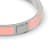 Pink Enamel Bangle Bracelet in 14k Gold Over Sterling Silver 0.6ctw