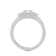 1.00 Ct Emerald Cut Lab-Grown Diamond Three Stone Ring Set in 14K White Gold