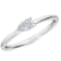 0.25Ct Petite ring with Pear Horizontal Lab Grown Diamond in 14K gold