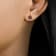 10 Karat Yellow Gold Garnet Stud Earrings For Women