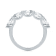 2.00 Ct Oval Shape five stone Lab-Grown Diamond band in Oval set
vertically in 14K White Gold.